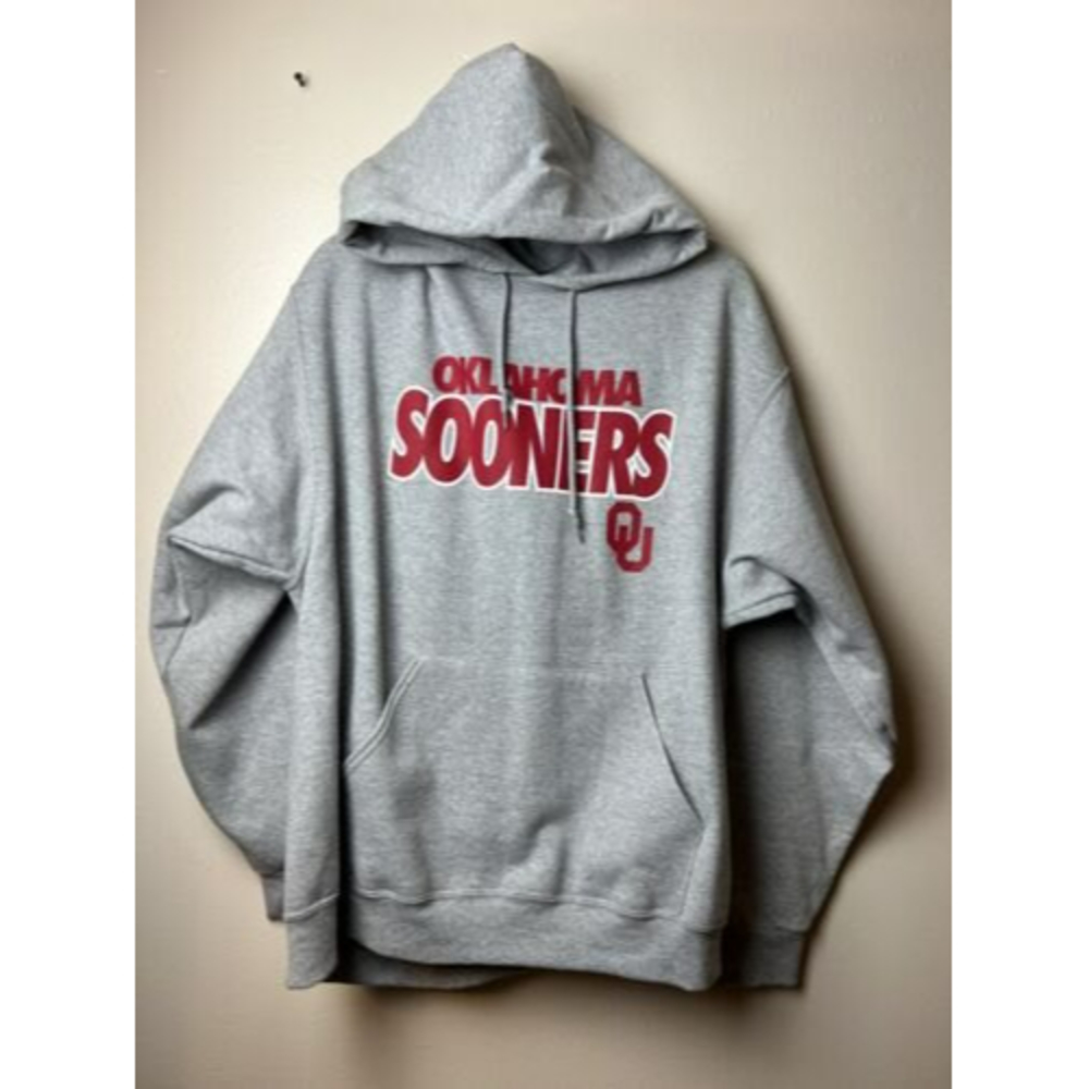 Russell Athletics OKLAHOMA SOONERS Gray Hoodie Sweatshirt Size XL 46-48 NWOT